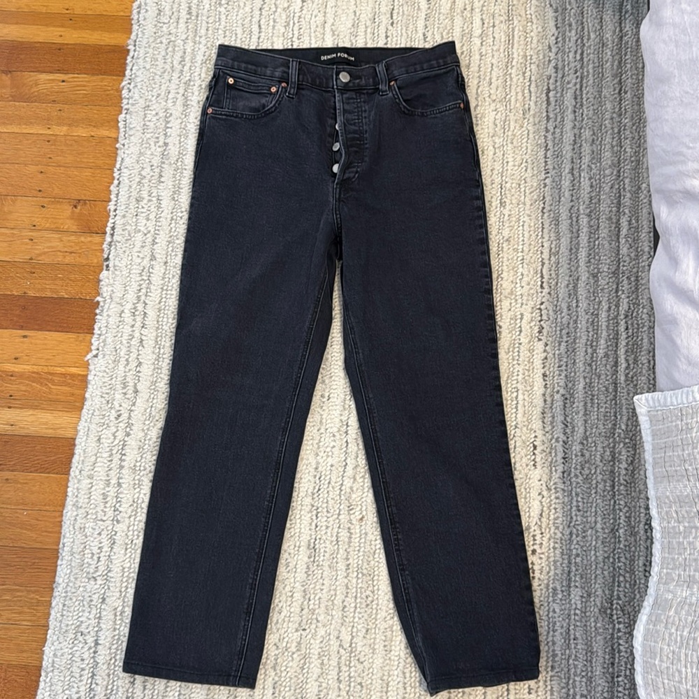 Aritzia Arlo High Rise Straight, Denim Forum - 25.5” Inseam